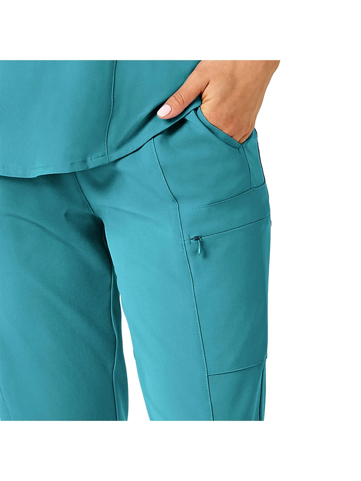 Renew - Women's High Waist Slim Leg Scrub Pant