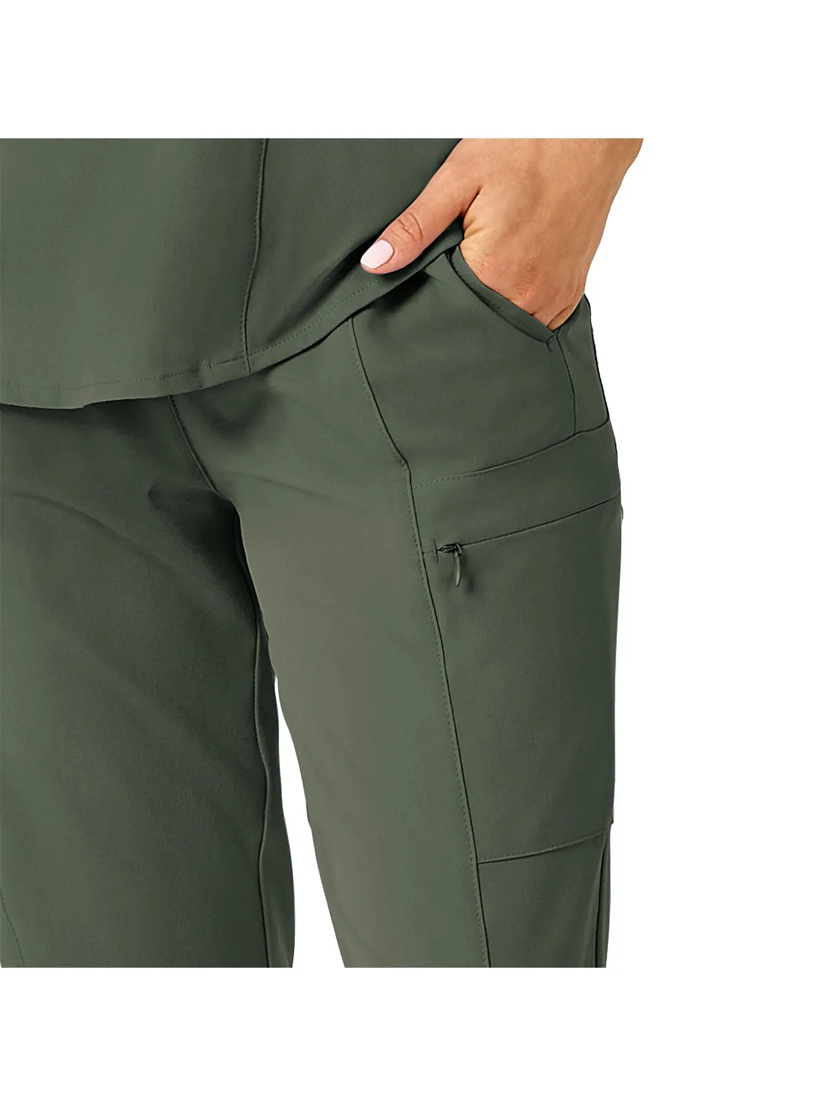 Renew - Women's High Waist Slim Leg Scrub Pant