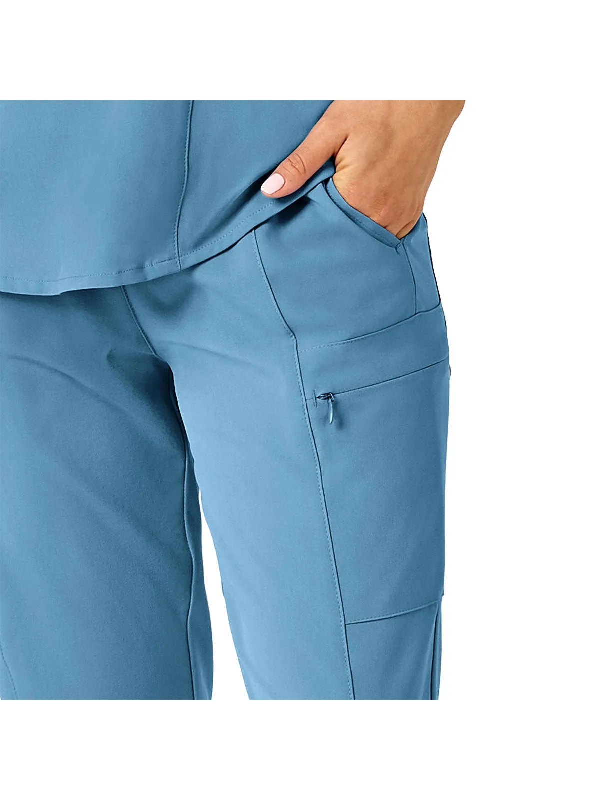 Renew - Women's High Waist Slim Leg Scrub Pant