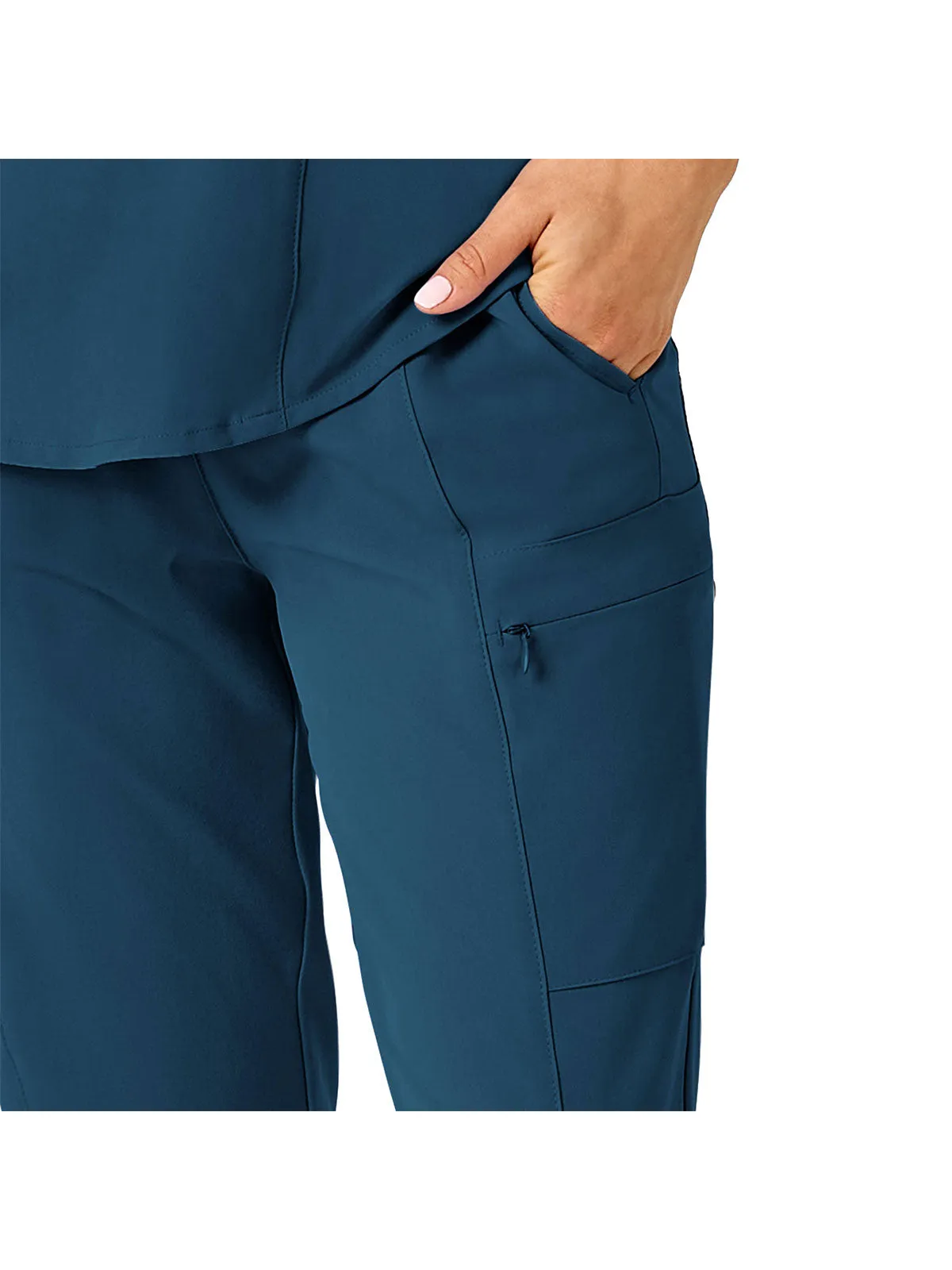 Renew - Women's High Waist Slim Leg Scrub Pant