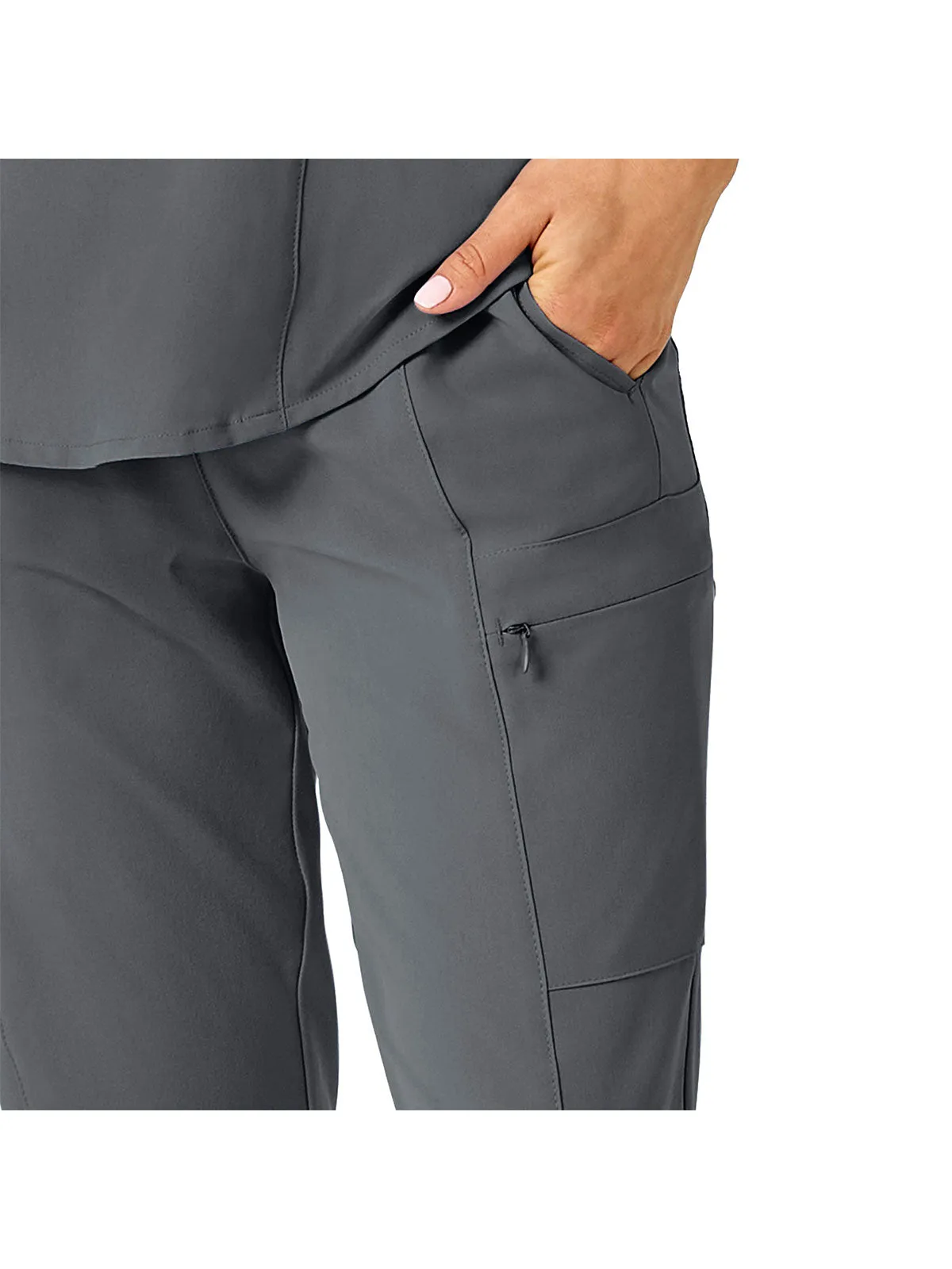 Renew - Women's High Waist Slim Leg Scrub Pant