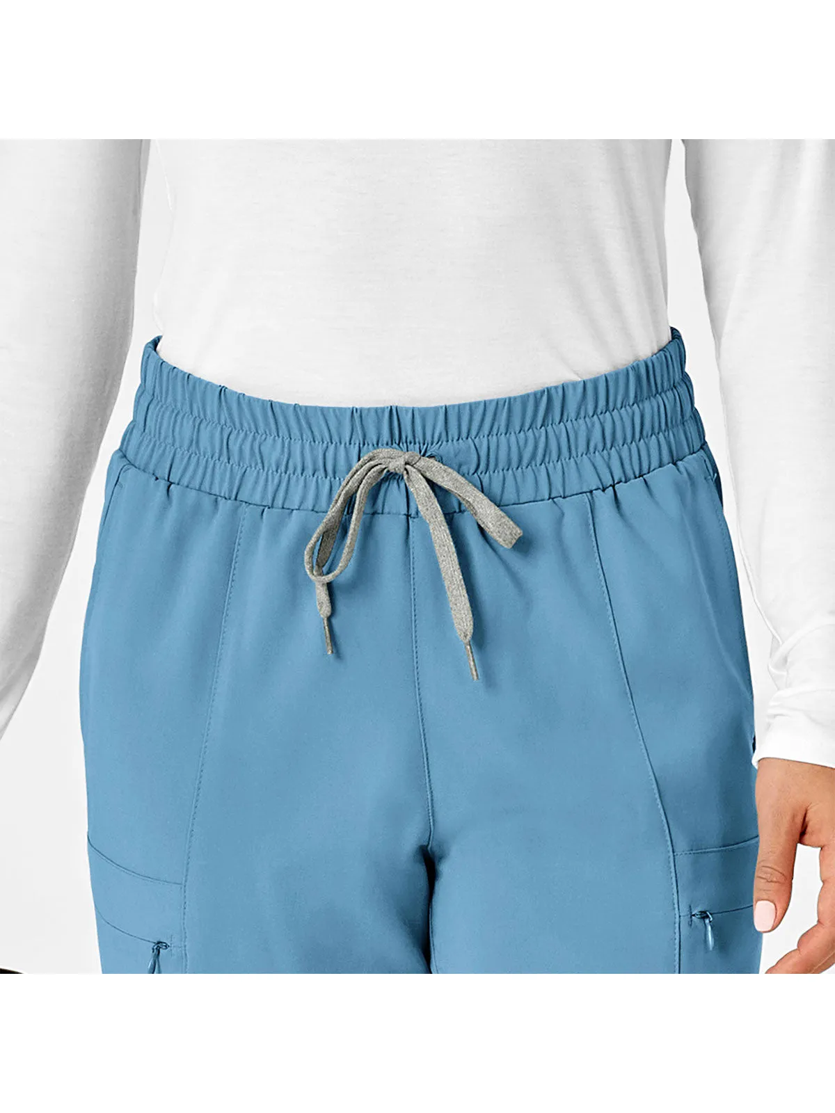 Renew - Women's High Waist Slim Leg Scrub Pant