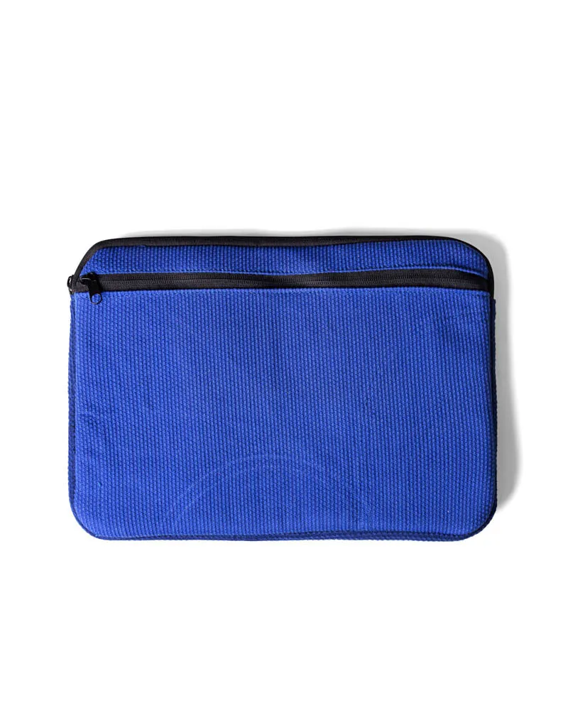 Repurposed Small Laptop Sleeve - Blue