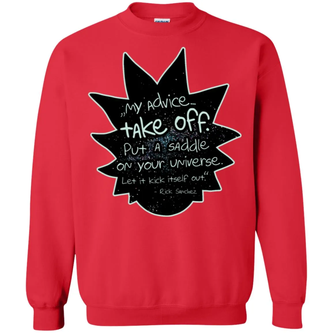 Rick And Morty My Advice  Take Off Unisex Crewneck Pullover Sweatshirt