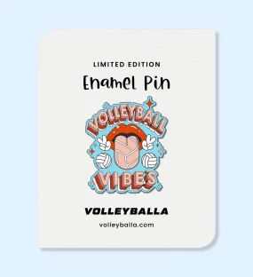 Rockin' Volleyball Vibes Enamel Pin