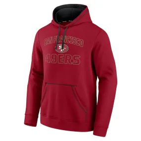 San Francisco 49ers Fanatics Branded Tiebreaker Pullover Hoodie - Scarlet