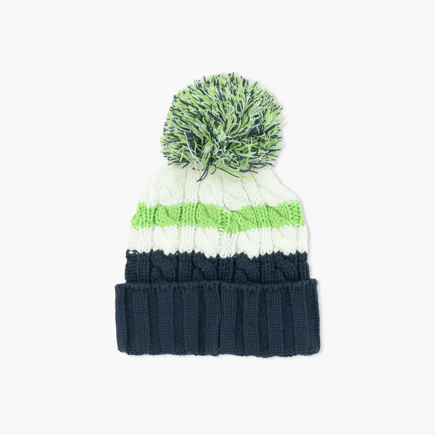 Seattle Seahawks Women's Ashfield Cuff Pom Beanie