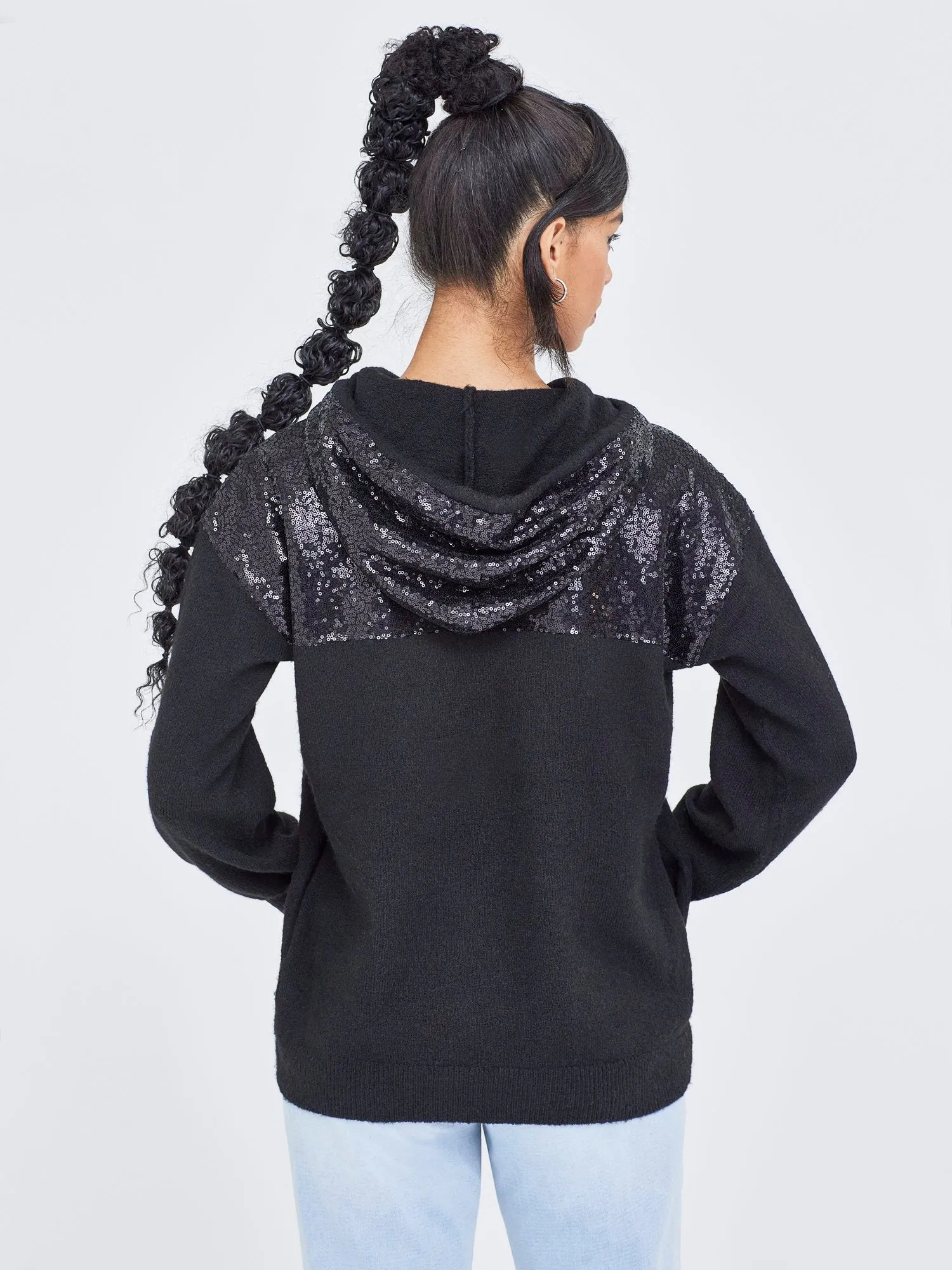 Sequin Hoodie Sweater