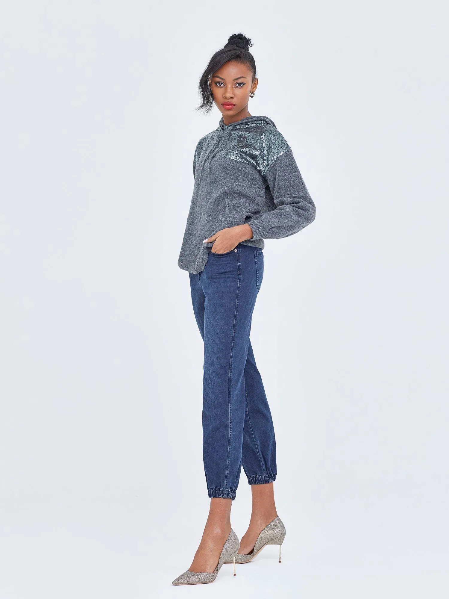 Sequin Hoodie Sweater