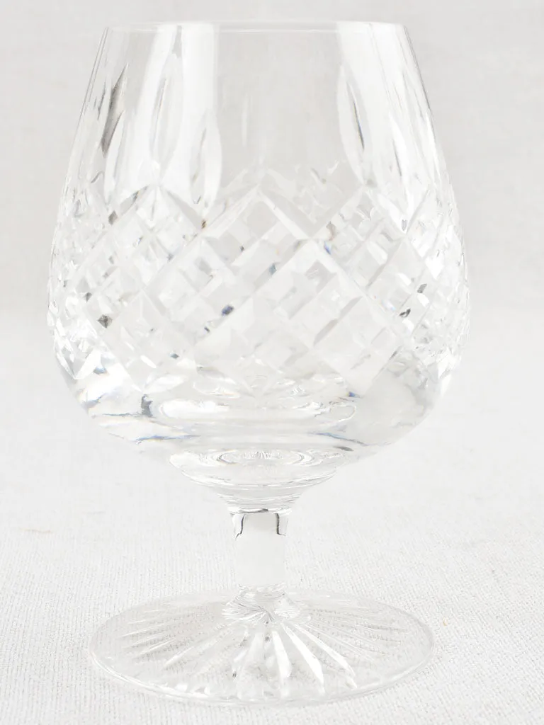 Set of 6 vintage crystal cognac glasses 5½"