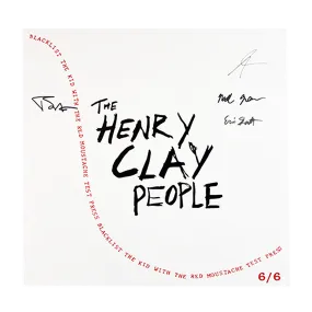 Signed The Henry Clay People 'Blacklist' 12" Vinyl Test Pressing