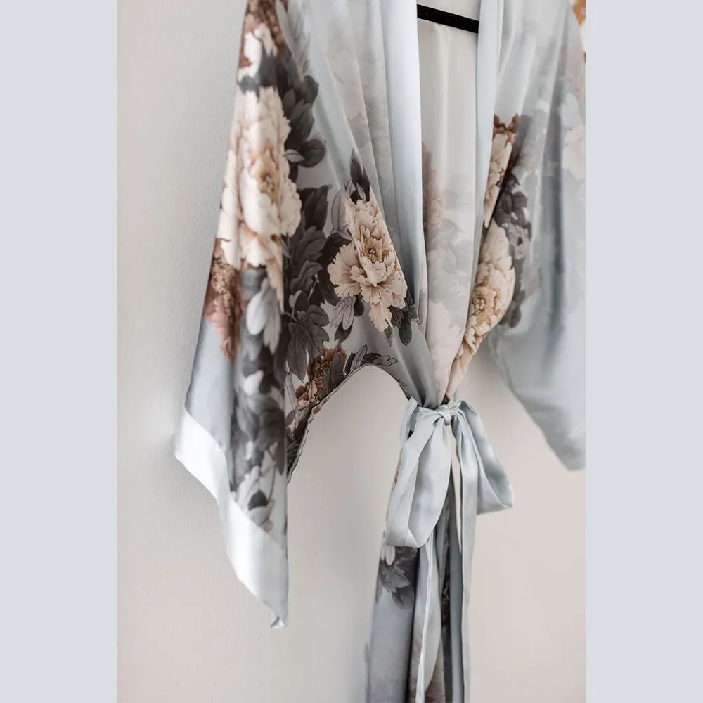Silk Keina Long Kimono Robe