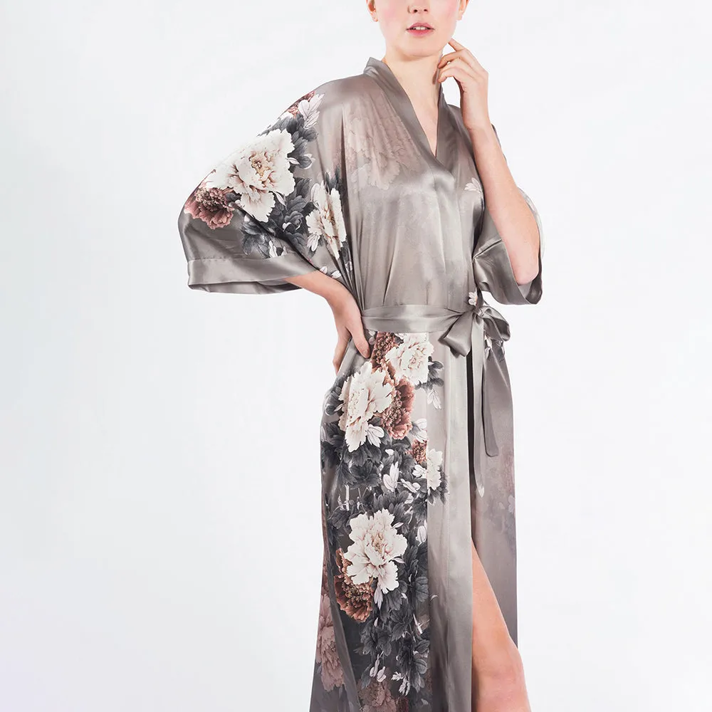 Silk Keina Long Kimono Robe