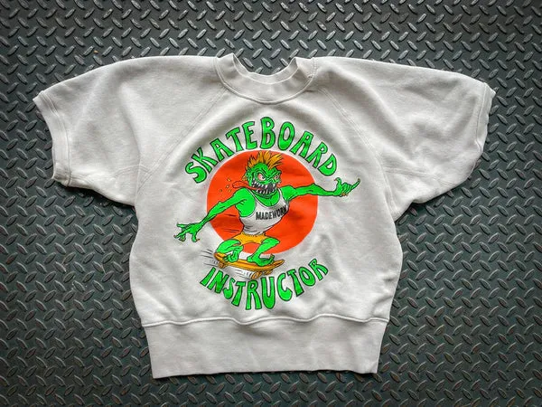 Skateboard Instructor Short Sleeve Sweatshirt