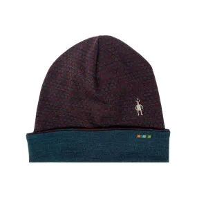 Smartwool Thermal Merino Reversible Pattern Cuffed Black Cherry Beanie (Unisex)