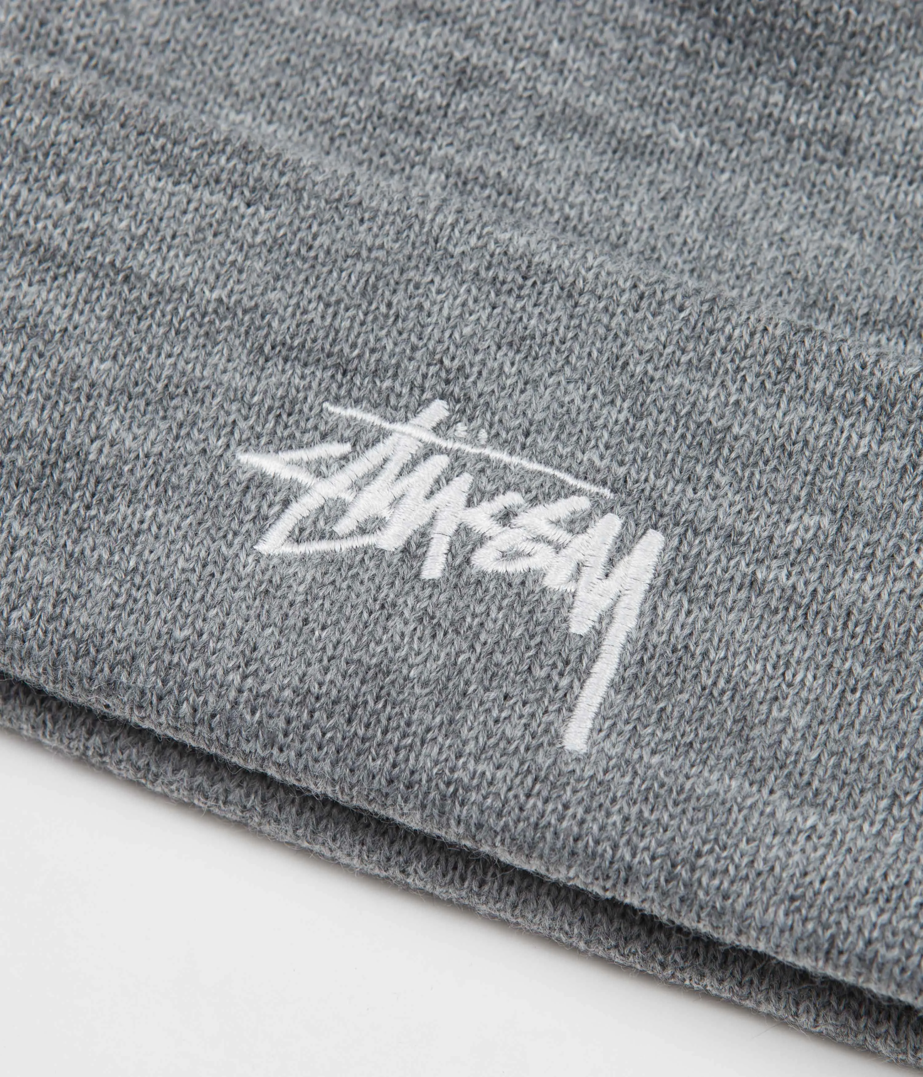 Stussy Stock Cuff Beanie - Grey Heather