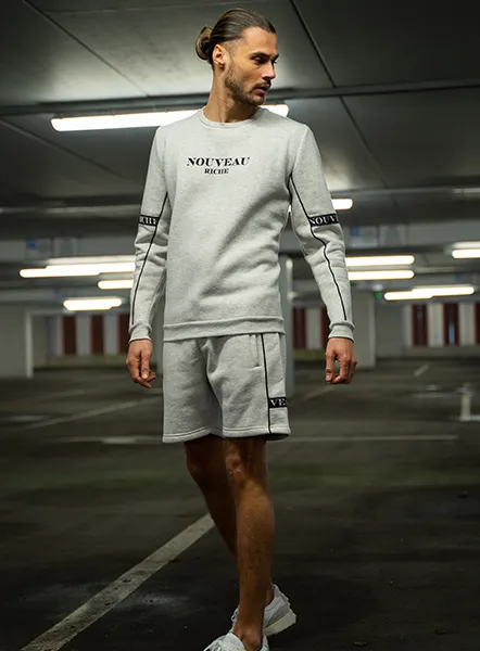 Taped Sweatshirt - Grey/Marl