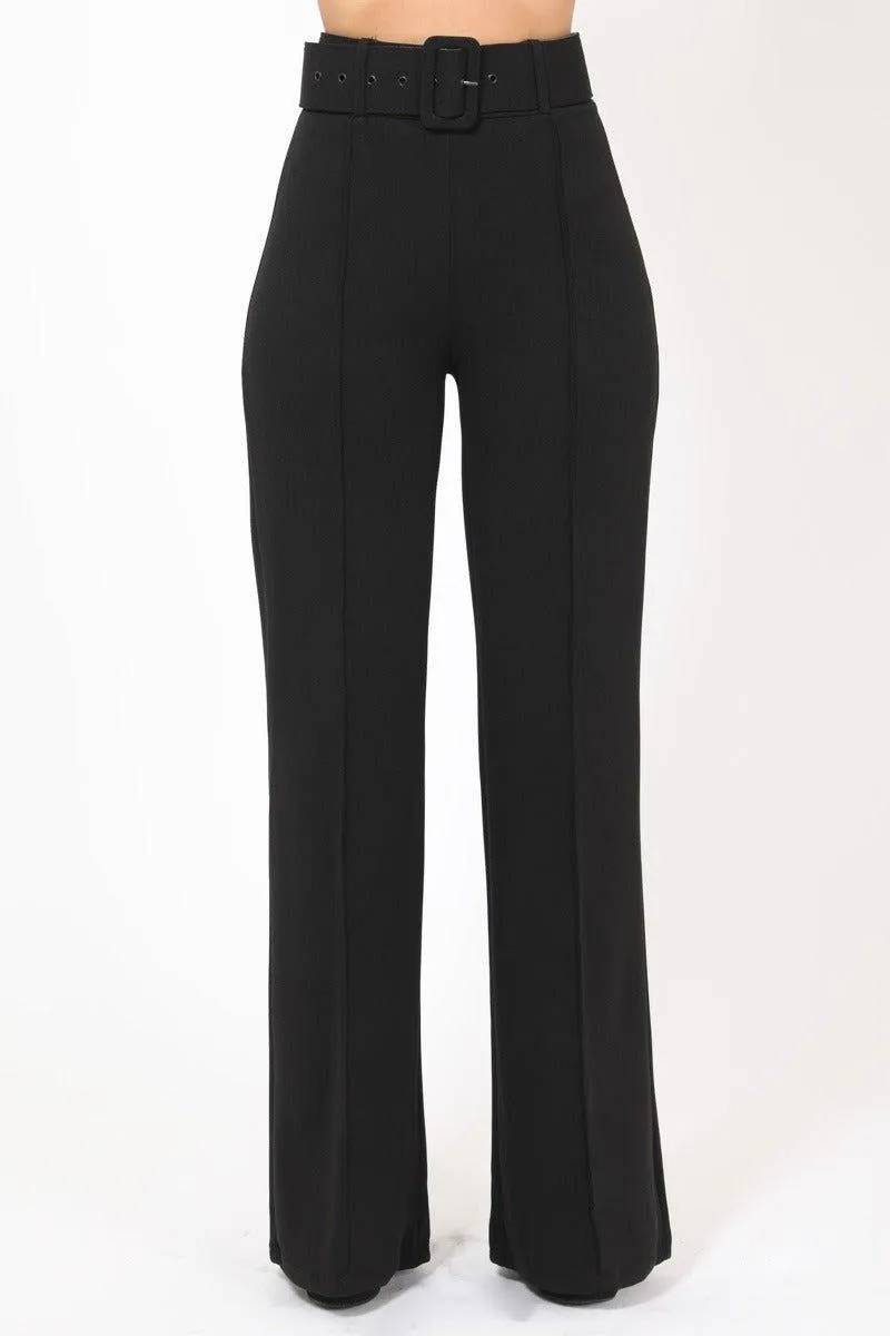 Tara Belted High Waist Pants