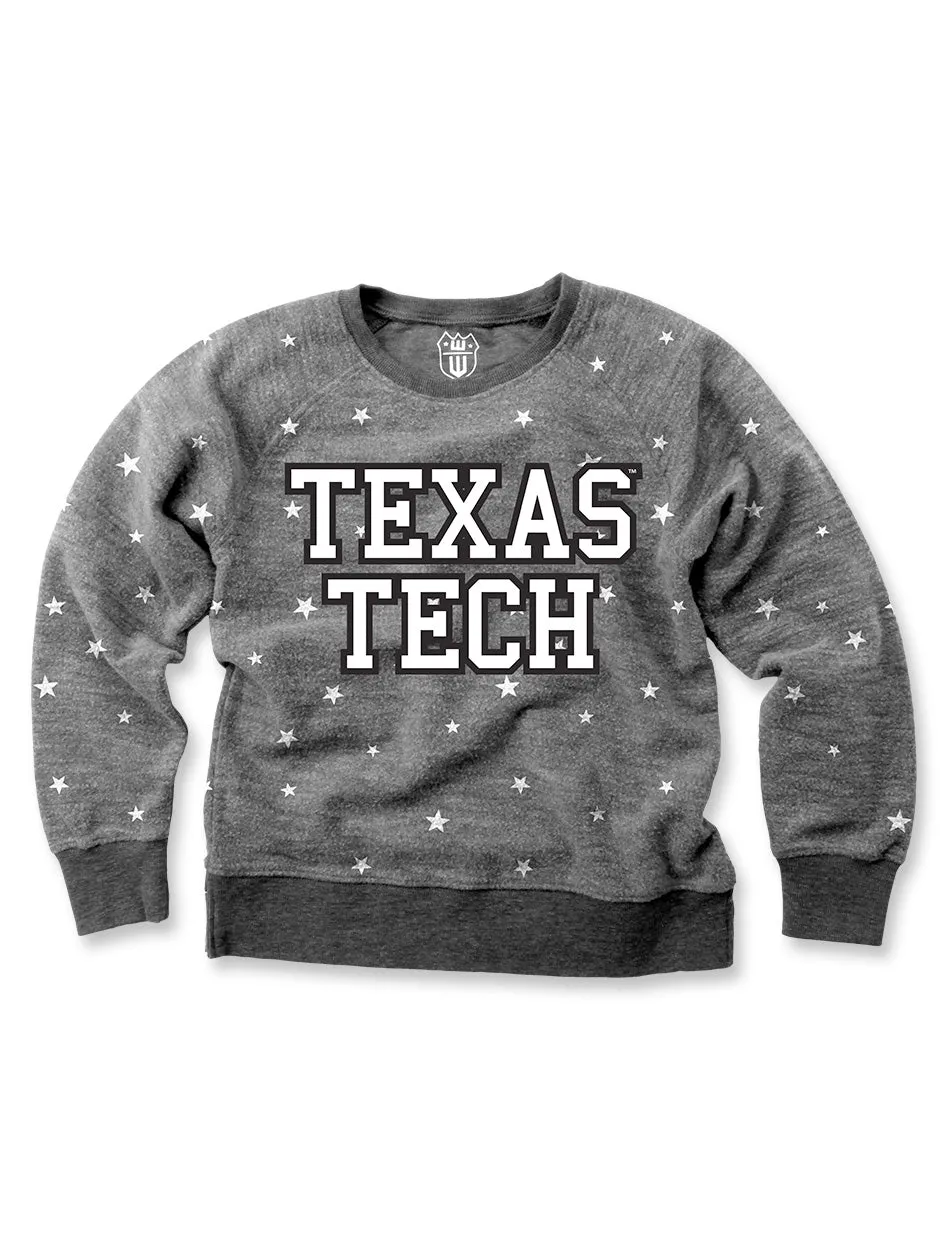 Texas Tech "Twinkle Star" TODDLER Fleece Pullover