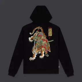 Tiger and Soldier Hoodie Black