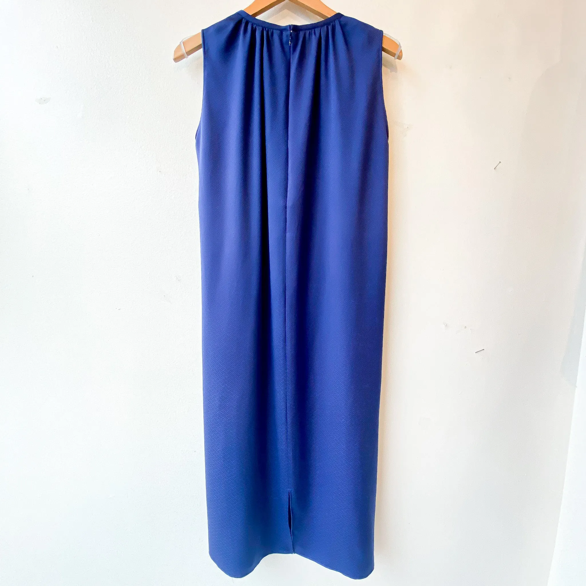 Tsumugi | Japanese Vintage Silk Kimono Dress - Navy