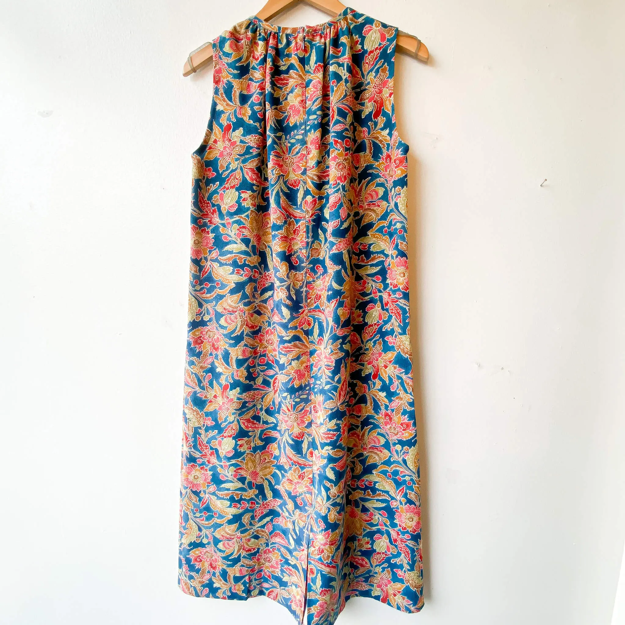 Tsumugi | Vintage Silk Kimono Dress | D10-Blue