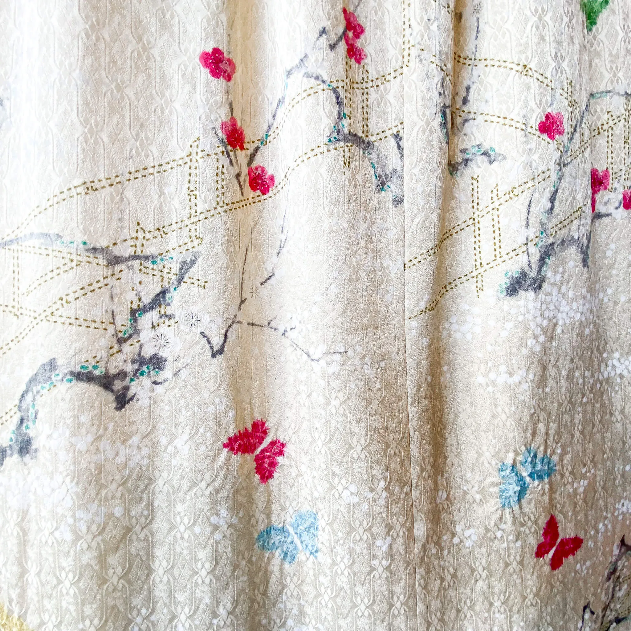Tsumugi | Vintage Silk Kimono Dress | D8-White