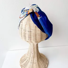 Tsumugi | Vintage Silk Kimono Headband | SD6- Blue