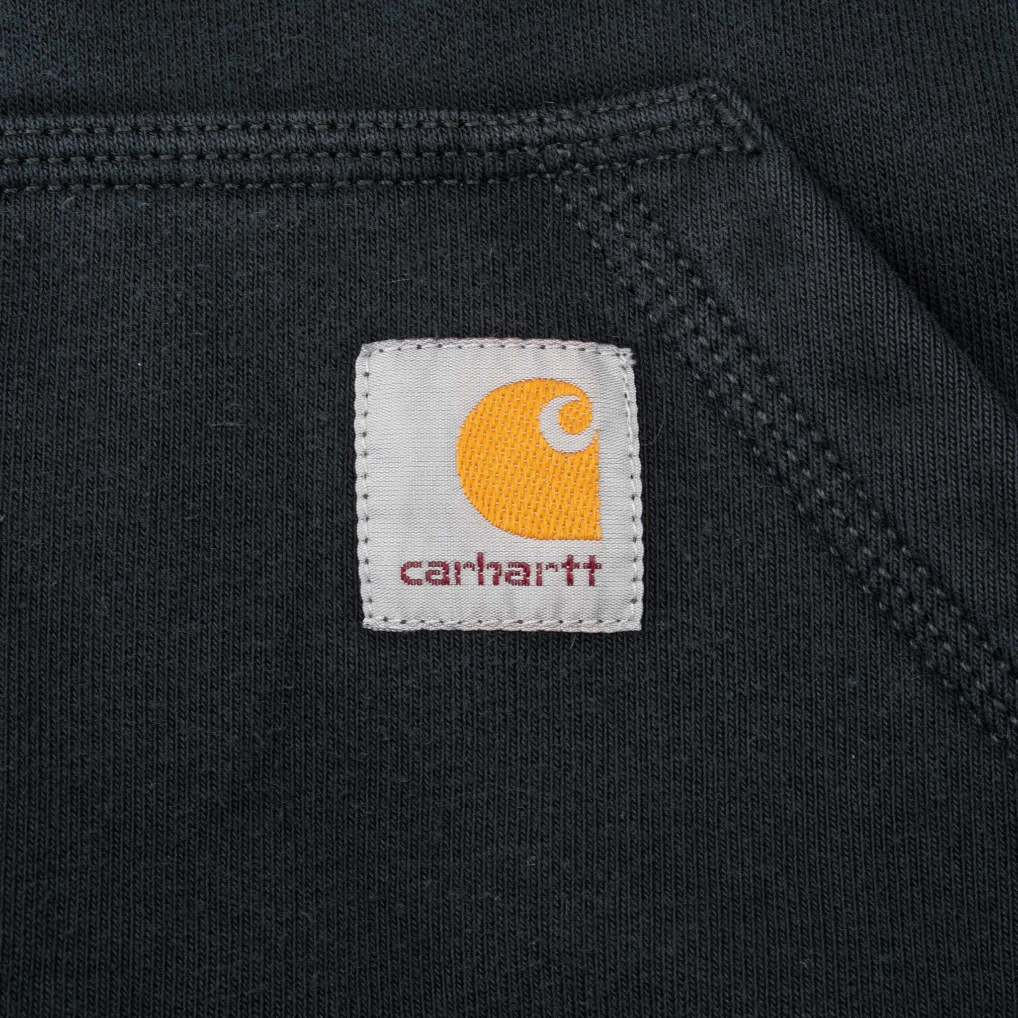 VINTAGE CARHARTT CLASSIC BLACK HOODIE SWEATSHIRT SMALL