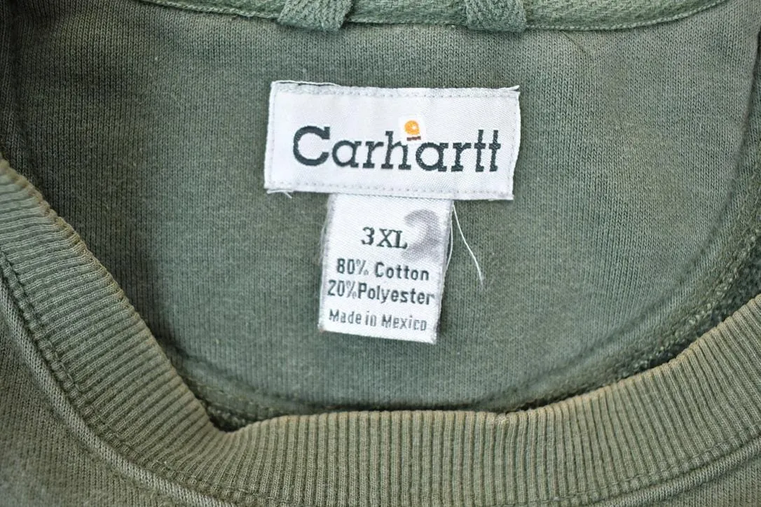 Vintage Distressed Hunter Green Carhartt Crewneck Sweatshirt