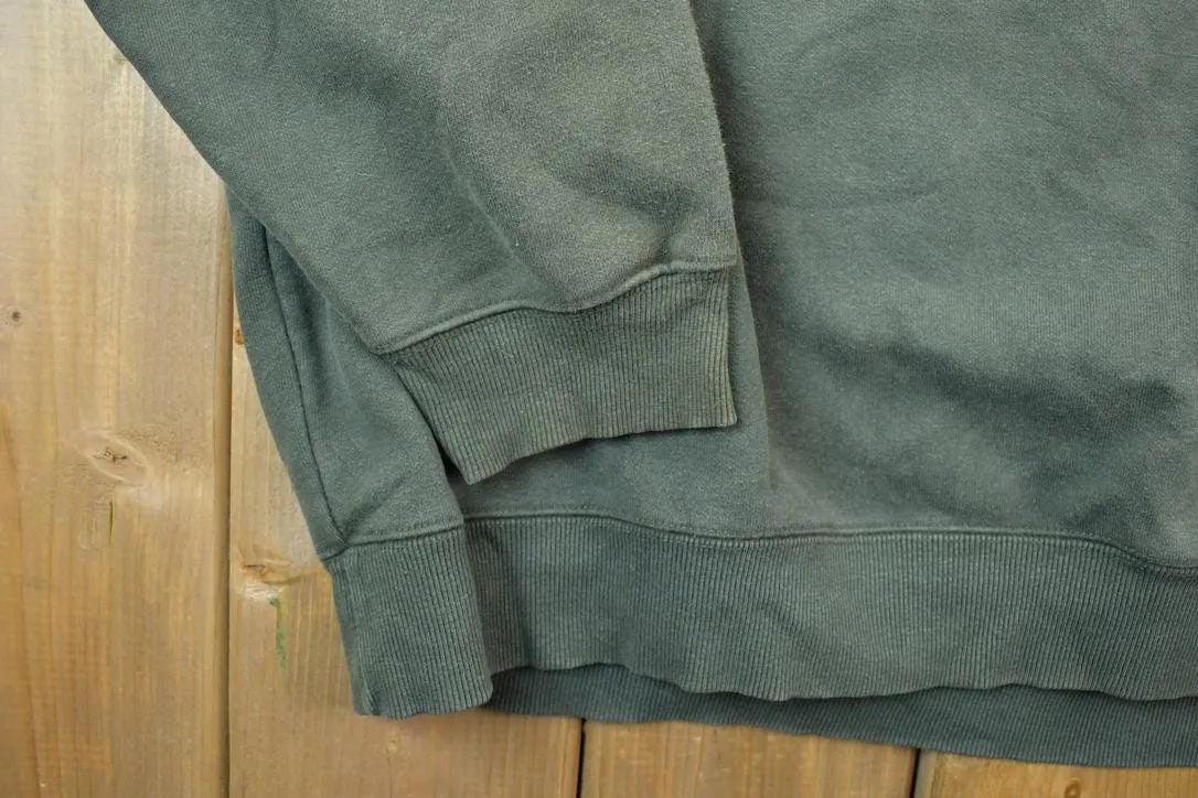 Vintage Distressed Hunter Green Carhartt Crewneck Sweatshirt