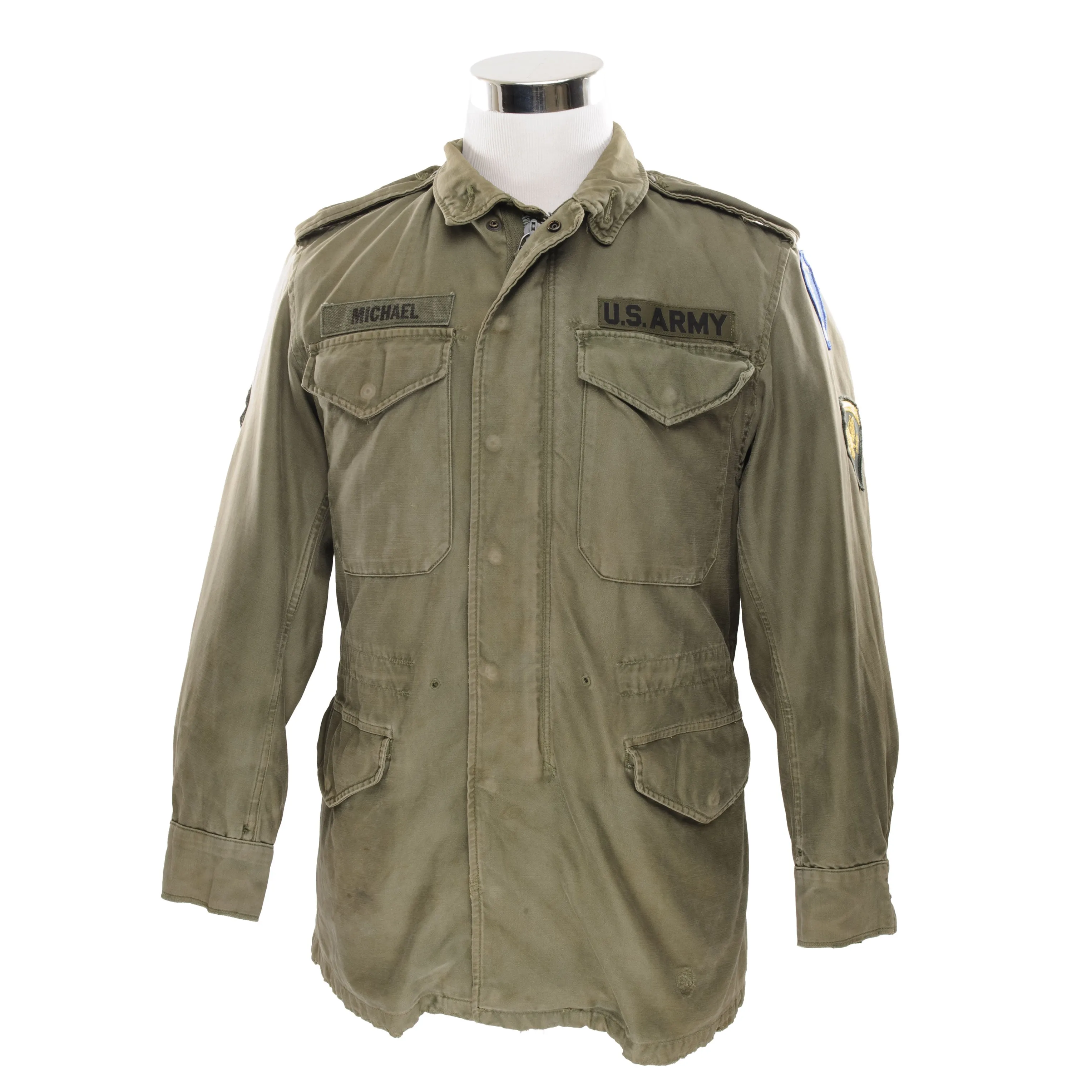 VINTAGE US ARMY M51 FIELD JACKET W PATCH 1963 VIETNAM WAR SIZE SMALL REGULAR