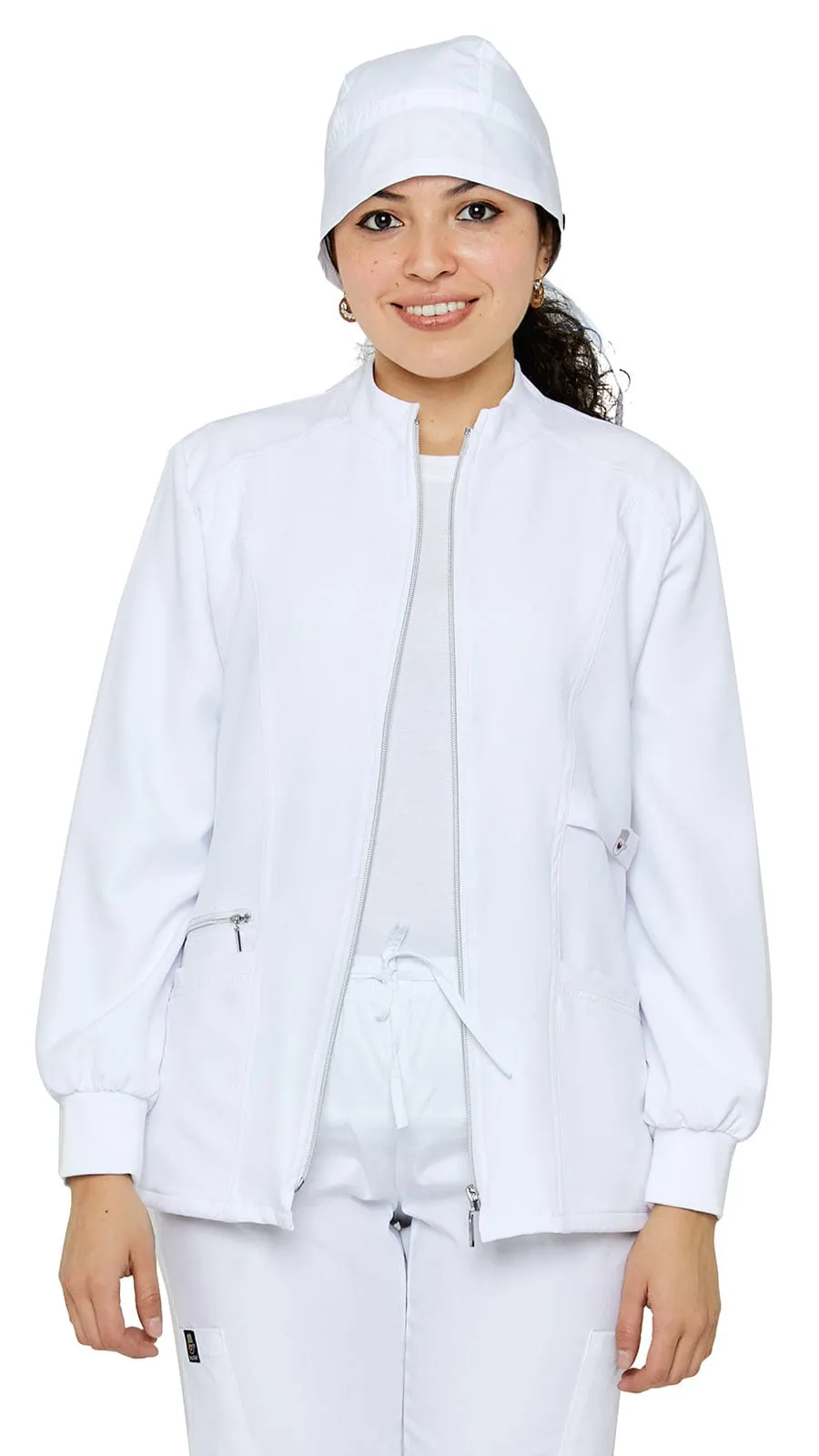 Women's Stretch Zipper Warm Up Uniform Jacket