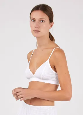 Women's Triangle Bra in White