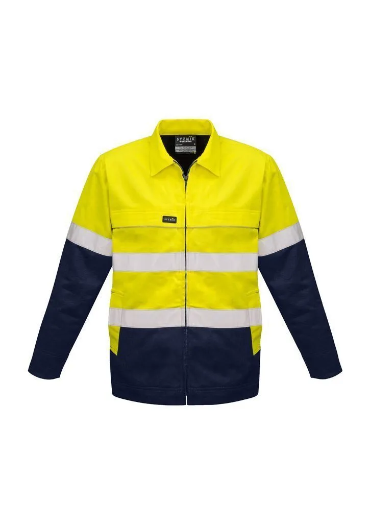ZJ590 Syzmik Hi Vis Cotton Drill Work Jacket