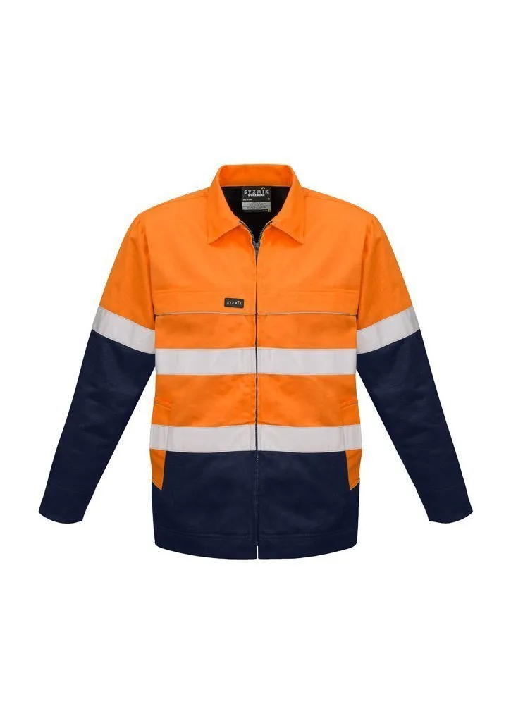 ZJ590 Syzmik Hi Vis Cotton Drill Work Jacket